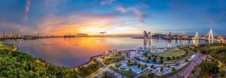 俯瞰海口湾。石中华摄