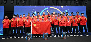 中国队获得2024年世界青少年乒乓球锦标赛U19男团、U15男团和U15女团比赛冠军。（中国乒乓球国青代表团供图）