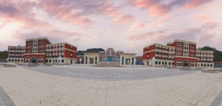 梁平知德中学正面。重庆设计集团有限公司市政设计研究院供图