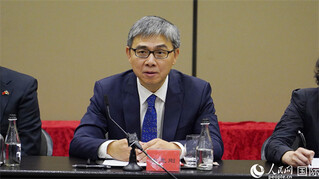 李志刚代办发表讲话。人民网 刘畅摄