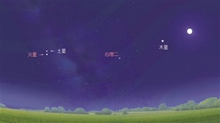 火星土星流星点亮四月夜空