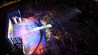 航拍2025年台江苗族姊妹节开幕式。邰光政摄