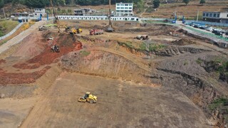 赫章县天麻、核桃加工产品展览厅及天麻博物馆建设现场。谢永奇 摄2.JPG
