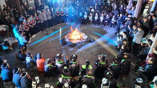 火塘音乐会。荔波县委宣传部供图