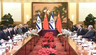 4月11日，全国人大常委会委员长张德江在北京人民大会堂与以色列议长埃德尔斯坦举行会谈。