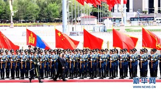 （XHDW）（1）习近平同蒙古国总统巴特图勒嘎举行会谈