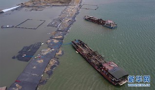（经济）（5）海口：文明东越江通道围堰吹填预计月底完工