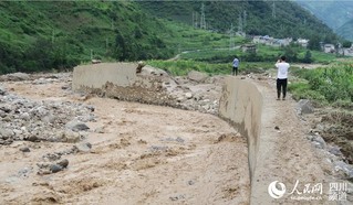 四川凉山州布拖县交际河泥石流成功避险