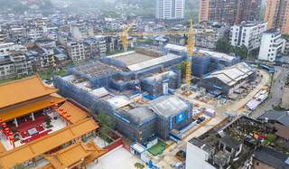 建瓯市历史文化名城保护提升项目理学片区2#地块现场。中建海峡供图