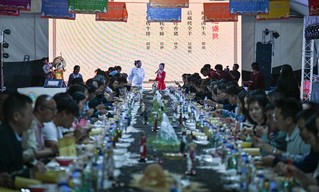 西藏味道美食体验周活动现场。新华社记者晋美多吉 摄