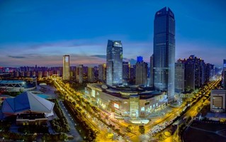 合肥万象城夜景。