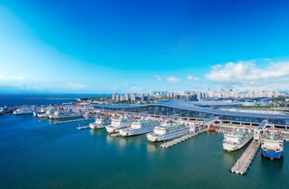 海口新海港。琼州海峡轮渡公司供图