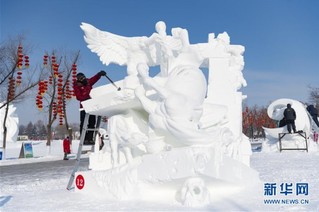 （社会）（8）哈尔滨国际雪雕比赛落幕