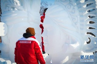 （社会）（3）哈尔滨国际雪雕比赛落幕