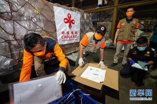 （国际疫情）（3）中国援助印尼抗疫医疗物资运抵雅加达