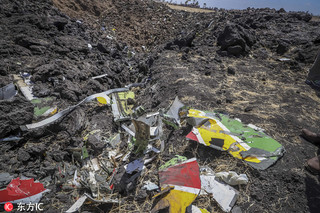 埃塞俄比亚航空坠机现场曝光 残骸碎片散落遍地