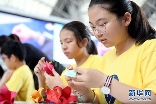 （图文互动）（2）香港千人同折纸 刷新“最大规模折纸课”世界纪录