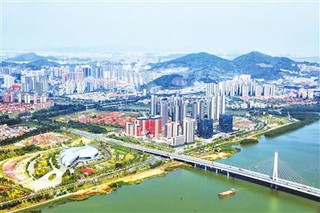 广州市南沙区明珠湾区凤凰桥一桥,南沙体育馆.