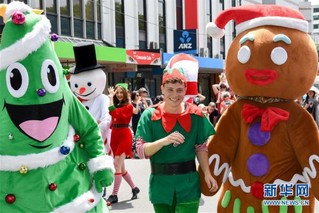 （国际）（2）新西兰：惠灵顿举行迎圣诞游行