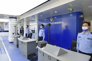 福州市公安局执法办案管理中心内景。福州市公安局供图