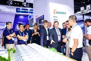 2023年世界地热大会EXERGY展会交流现场。天加能源供