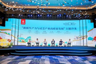 “新质生产力与灵芝产业高质量发展”主题沙龙现场。主办方供图