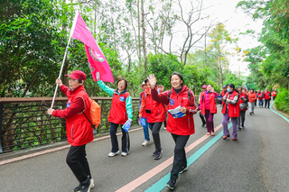 健康徒步现场。仙芝楼供图