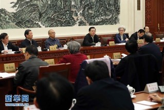 （时政）张德江参加十二届全国人大常委会第二十五次会议分组审议