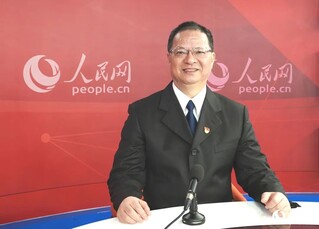 潘东升生前接受人民网专访。（资料图）王铣摄
