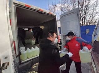 烟台福彩为900多处销售场所配送防疫物资2