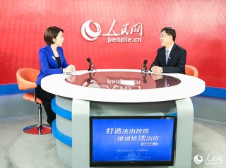 中共武平县委副书记、武平县人民政府县长于海接受人民网专访。杨俊杰摄