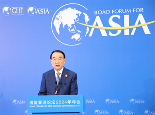 3月27日，博鳌亚洲论坛秘书长李保东在博鳌亚洲论坛全球健康论坛第三届大会专场发布会暨“投资亦庄”主题推介会上致辞。（北京经开区供图）