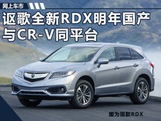 讴歌全新RDX明年国产 与本田新CR-V同平台-图1