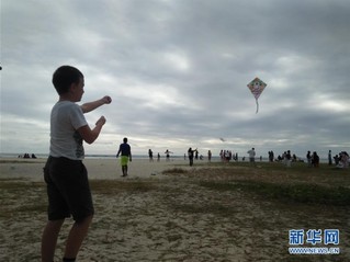 （XHDW）（1）潍坊风筝展及文化互动体验活动在毛里求斯举行