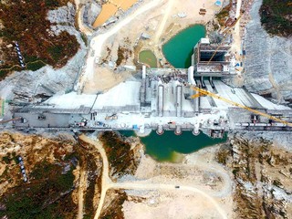 下浒山水库雄姿初现