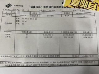 兑奖领取单1