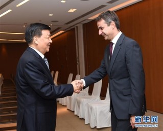 （XHDW）刘云山会见希腊新民主党主席