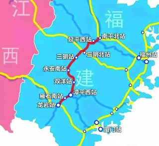 (南三龙铁路路线图)