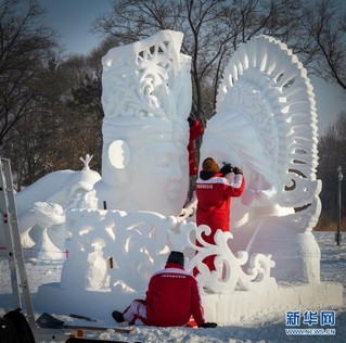 （社会）（4）哈尔滨国际雪雕比赛落幕