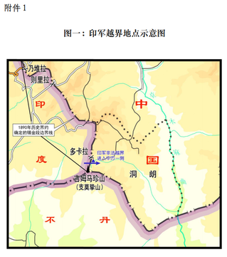 印度边防部队在中印边界锡金段越界进入中国领土的事实和中国的立场