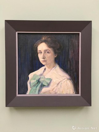 康定斯基 《加布里埃尔·穆特的肖像》 画布 油彩 1905