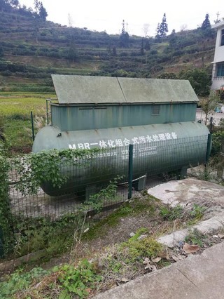 南江乡龙广村农村污水处理设施。