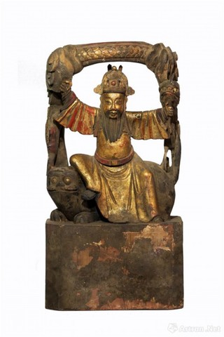 成都博物馆藏清代木雕药王造像