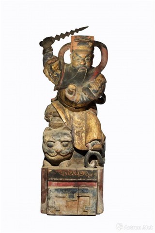成都博物馆藏清代木雕财神造像