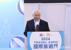 汇众展览服务有限公司董事总经理汤锦成致辞。人民网 吴宇扬扬摄