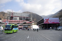這是2月28日拍攝的國家高山滑雪中心。新華社記者 張晨霖 攝