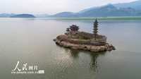 2022年4月6日，中國最大的淡水湖——鄱陽湖逐漸進入豐水期，湖中標志性地標落星墩又一次沒入水中。
