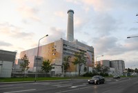 图为德国法兰克福拍摄的一处热力发电站。新华社记者逯阳摄
