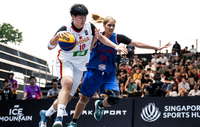 中国女队对阵泰国队。图片来源：FIBA国际篮联
