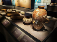 “惟见长江天际流——考古中国·长江中游文明进程研究成果展”展览现场。